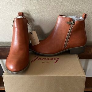 Brown Ankle Boots- NWT- Size 8